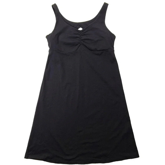 Kuhl Harmony Tank Dress Women's Medium Black Stretch Keyhole Back Athleisure - Picture 1 of 6